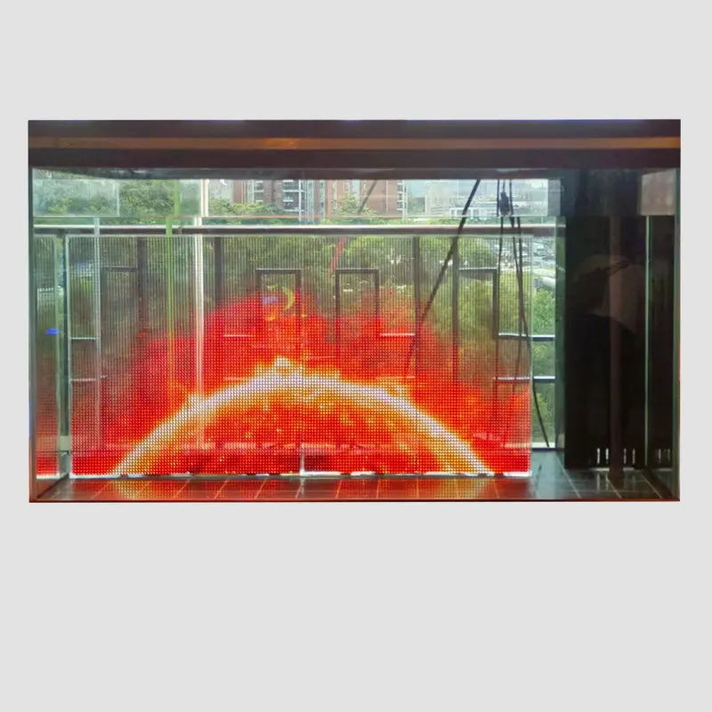 P6LED transparent film diving screen