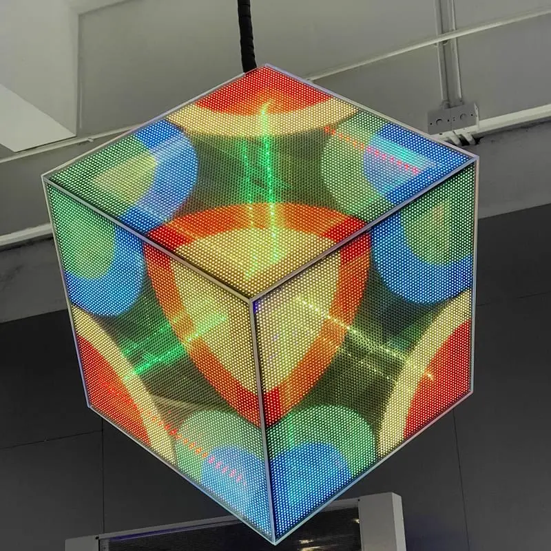 Custom Transparent Film Led Irregular Screen Product