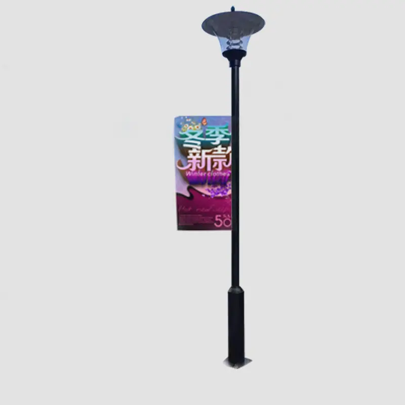 P4 transparent LED outdoor light pole display advertising screen