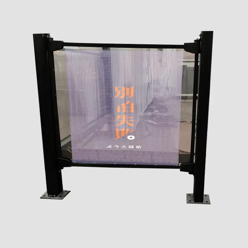P6LED transparent guardrail display screen is applied in various occasions