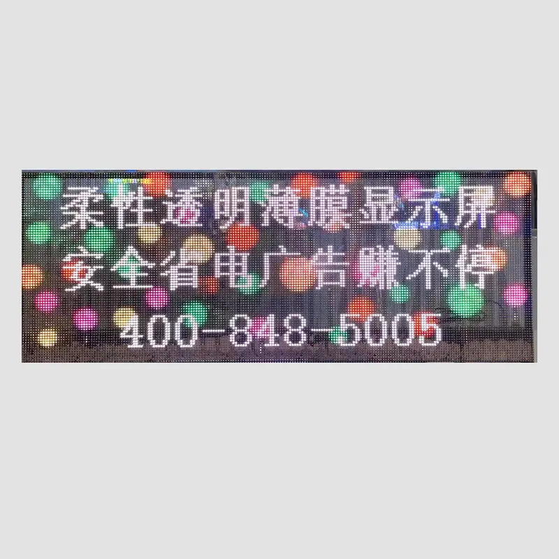 P6 transparent LED energy-saving car advertising screen